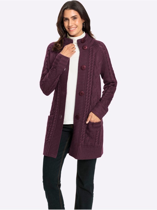 Veste Longue En Tricot 50% Coton - Taille Standard - Witt - Kiabi Veste Longue En Tricot 50% Coton - Taille Standard - Witt - Kiabi