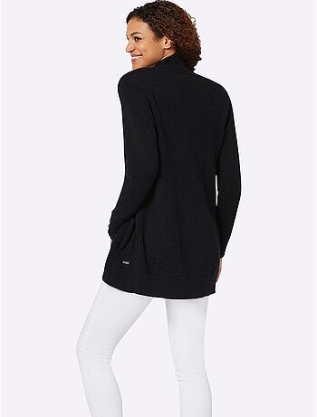 Veste longue en tricot 50% coton - taille standard - witt