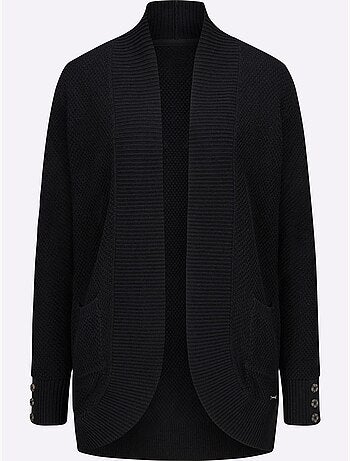 Veste longue en tricot 50% coton - taille standard - witt