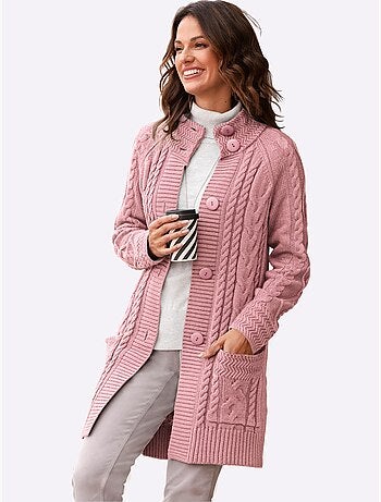 Veste Longue En Tricot 50% Coton - Taille Standard - Witt