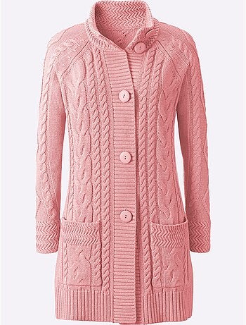 Veste Longue En Tricot 50% Coton - Taille Standard - Witt