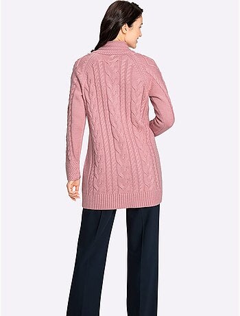 Veste Longue En Tricot 50% Coton - Taille Standard - Witt