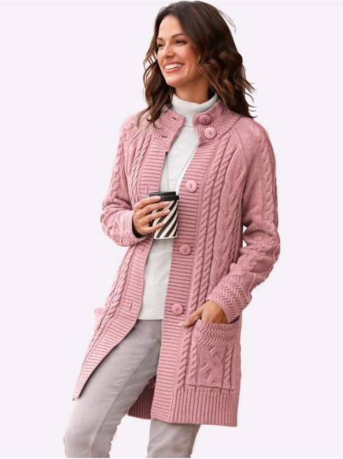 Veste Longue En Tricot 50% Coton - Taille Standard - Witt - Kiabi Veste Longue En Tricot 50% Coton - Taille Standard - Witt - Kiabi