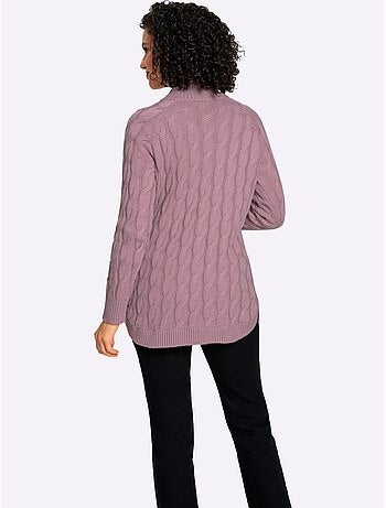 Veste longue en tricot 60% coton - taille standard - witt