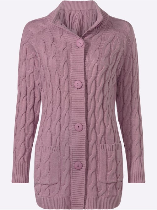 Veste longue en tricot 60% coton - taille standard - witt - Kiabi Veste longue en tricot 60% coton - taille standard - witt - Kiabi