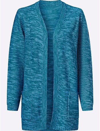 Veste Longue En Tricot Forme Longue Confortable - Taille Standard - Moda Vilona