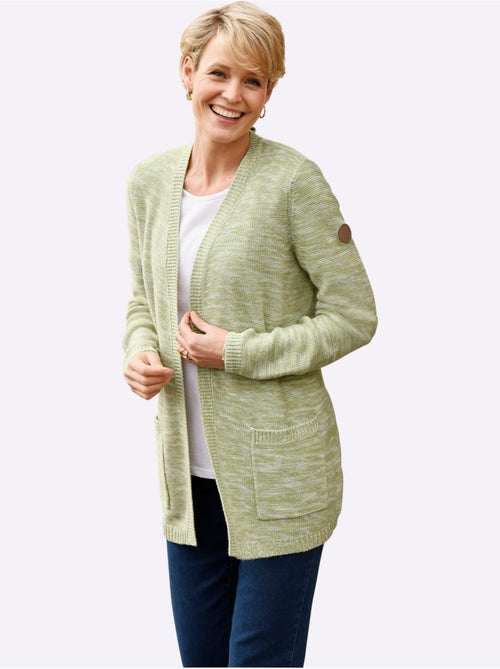 Veste Longue En Tricot Forme Longue Confortable - Taille Standard - Moda Vilona - Kiabi