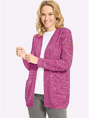 Veste Longue En Tricot Forme Longue Confortable - Taille Standard - Moda Vilona