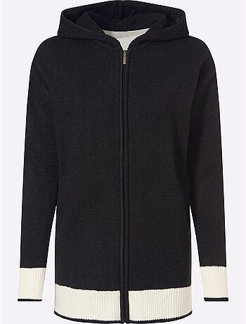 Veste Longue En Tricot Jolie Coupe Longue Moderne - Taille Standard - Moda Vilona