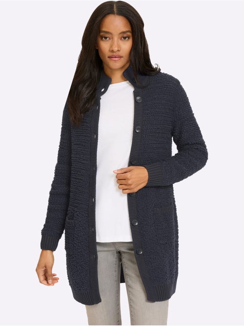 Veste Longue En Tricot Jolie Structure Tricot - Taille Standard - Helline - Kiabi Veste Longue En Tricot Jolie Structure Tricot - Taille Standard - Helline - Kiabi