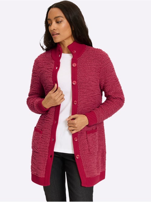 Veste Longue En Tricot Jolie Structure Tricot - Taille Standard - Helline - Kiabi Veste Longue En Tricot Jolie Structure Tricot - Taille Standard - Helline - Kiabi