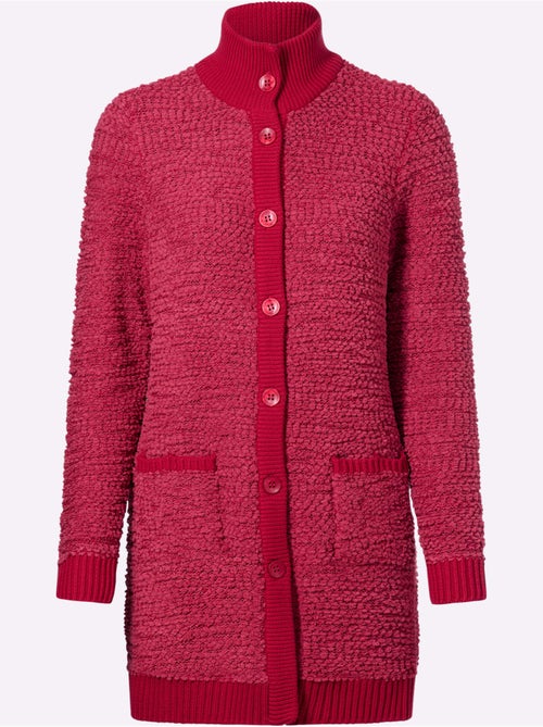 Veste Longue En Tricot Jolie Structure Tricot - Taille Standard - Helline - Kiabi Veste Longue En Tricot Jolie Structure Tricot - Taille Standard - Helline - Kiabi