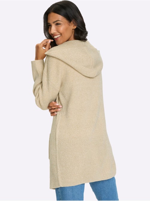 Veste Longue En Tricot Longueur Tendance - Taille Standard - Moda Vilona - Kiabi Veste Longue En Tricot Longueur Tendance - Taille Standard - Moda Vilona - Kiabi