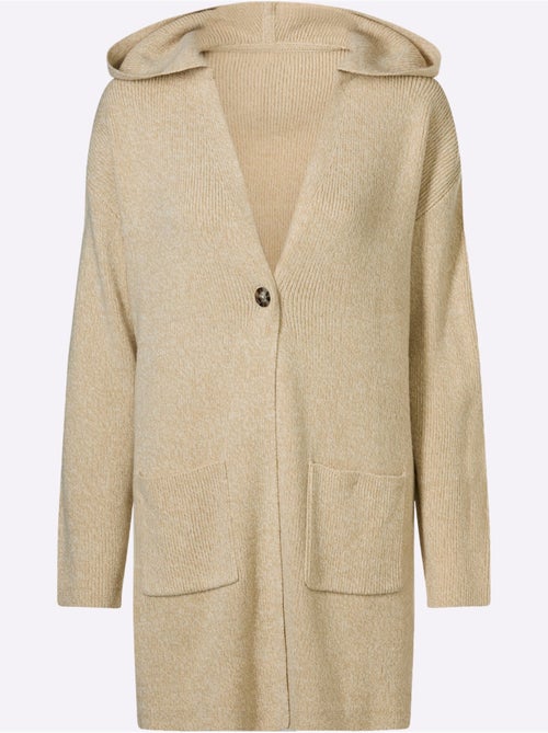 Veste Longue En Tricot Longueur Tendance - Taille Standard - Moda Vilona - Kiabi Veste Longue En Tricot Longueur Tendance - Taille Standard - Moda Vilona - Kiabi