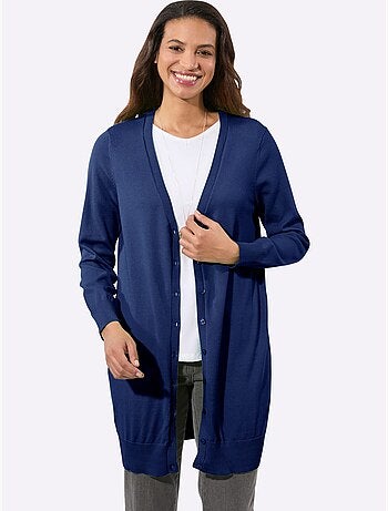 Veste longue en tricot pur coton - taille standard - witt