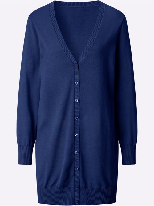 Veste Longue En Tricot Pur Coton - Taille Standard - Witt - Kiabi Veste Longue En Tricot Pur Coton - Taille Standard - Witt - Kiabi