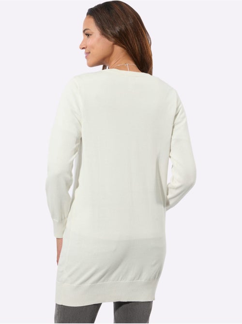 Veste Longue En Tricot Pur Coton - Taille Standard - Witt - Kiabi Veste Longue En Tricot Pur Coton - Taille Standard - Witt - Kiabi
