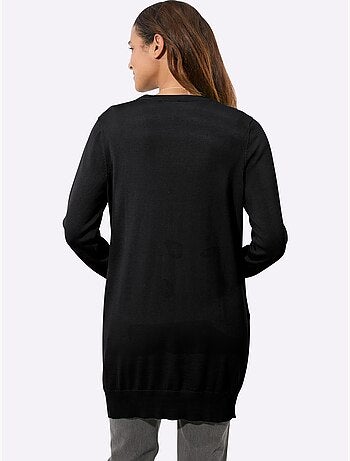 Veste Longue En Tricot Pur Coton - Taille Standard - Witt