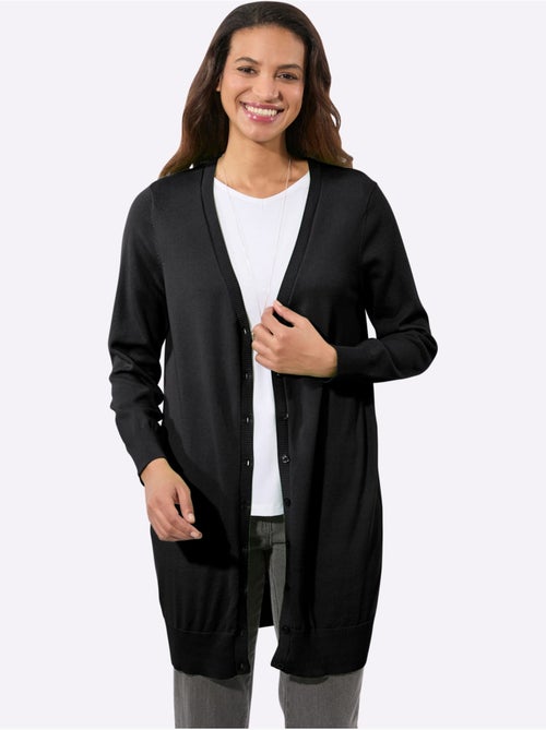 Veste Longue En Tricot Pur Coton - Taille Standard - Witt - Kiabi Veste Longue En Tricot Pur Coton - Taille Standard - Witt - Kiabi