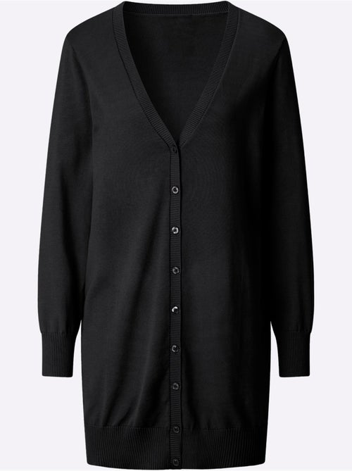 Veste Longue En Tricot Pur Coton - Taille Standard - Witt - Kiabi Veste Longue En Tricot Pur Coton - Taille Standard - Witt - Kiabi