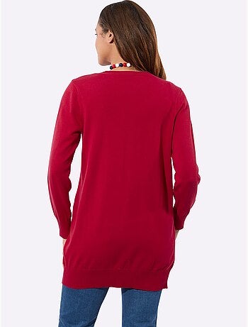 Veste longue en tricot pur coton - taille standard - witt
