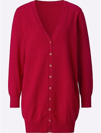 Veste longue en tricot pur coton - taille standard - witt