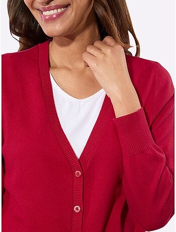 Veste longue en tricot pur coton - taille standard - witt
