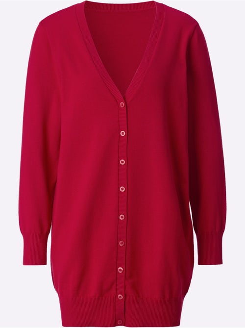 Veste Longue En Tricot Pur Coton - Taille Standard - Witt - Kiabi Veste Longue En Tricot Pur Coton - Taille Standard - Witt - Kiabi