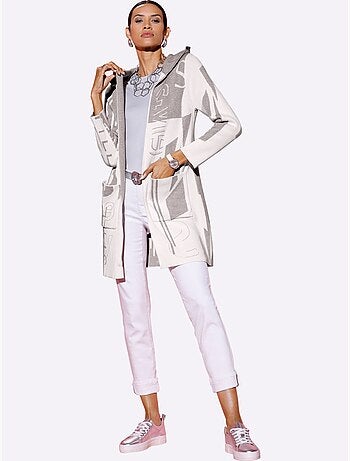 Veste Longue En Tricot Qualité Coton Et Modal Agréable à Porter - Taille Standard - Helline