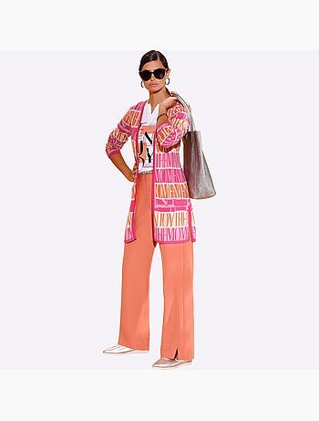 Veste Longue En Tricot Qualité Lyocell Estivale - Taille Standard - helline