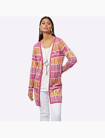 Veste Longue En Tricot Qualité Lyocell Estivale - Taille Standard - helline