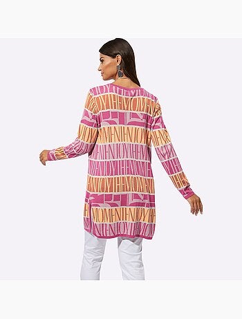 Veste Longue En Tricot Qualité Lyocell Estivale - Taille Standard - helline