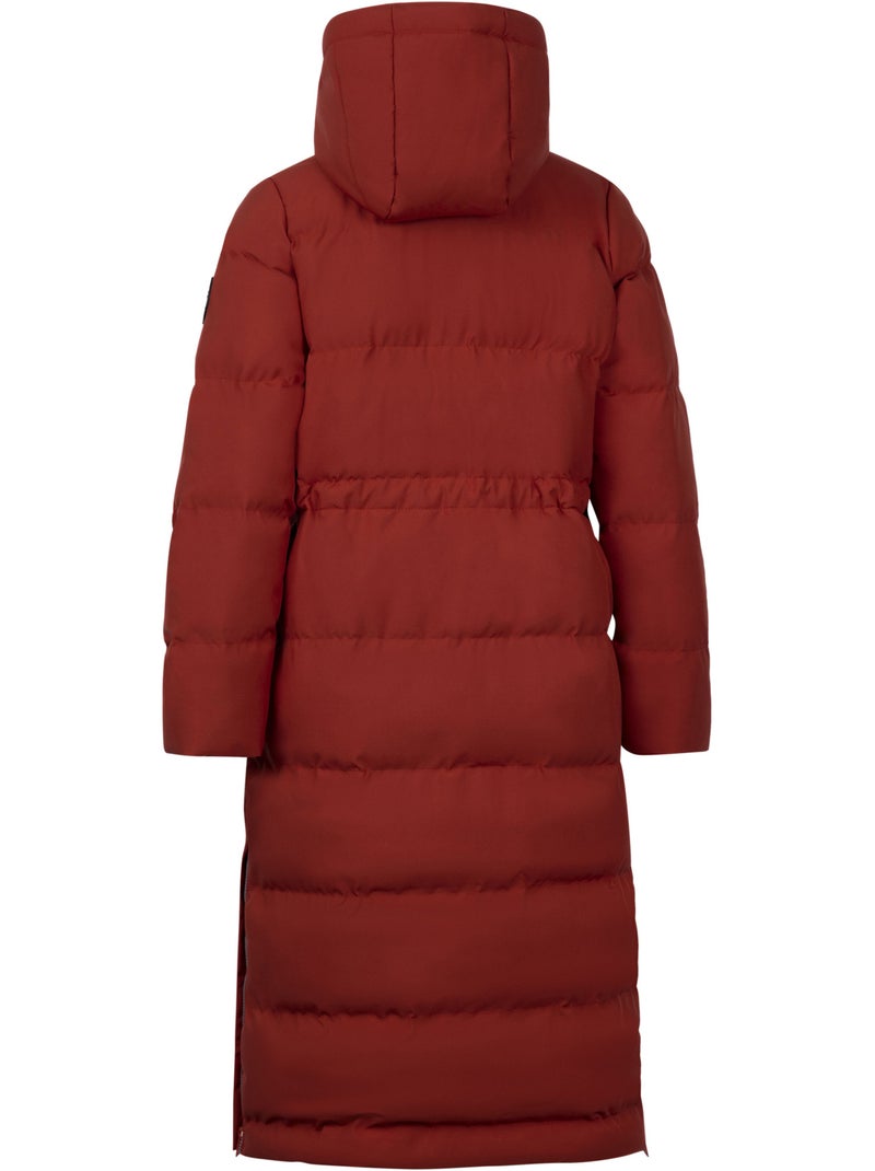 Veste longue imperméable et rembourrée colter - trespass Rouge foncé - Kiabi