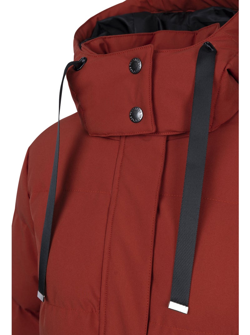Veste longue imperméable et rembourrée colter - trespass Rouge foncé - Kiabi