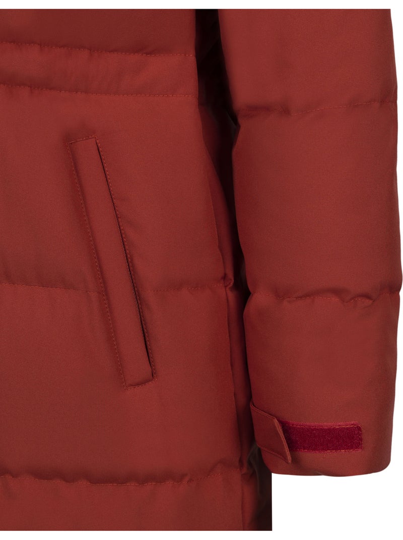 Veste longue imperméable et rembourrée colter - trespass Rouge foncé - Kiabi