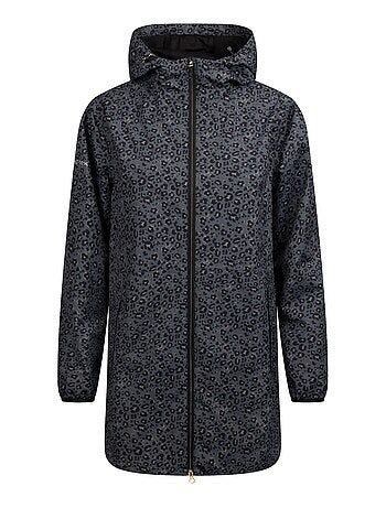 Veste longue imperméable motif/style léopard parched - trespass