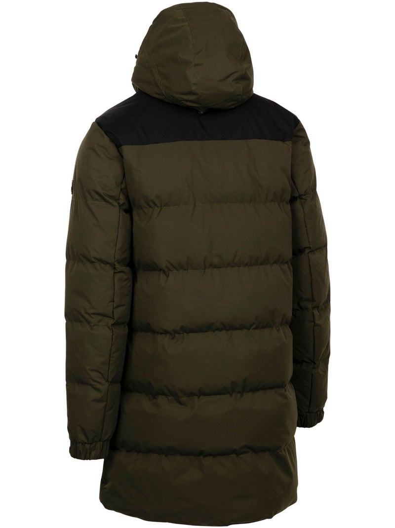 Veste longue matelassée à capuche ajustable clipster - trespass Vert kaki - Kiabi
