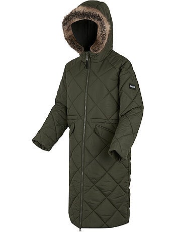 Veste longue matelassée à capuche freyla - regatta