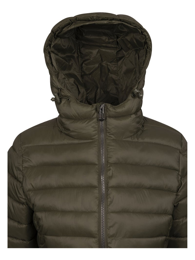 Veste longue matelassée dorothea - trespass Vert kaki - Kiabi