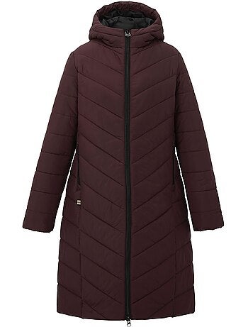 Veste longue matelassée et unie à capuche ajustable adela - regatta