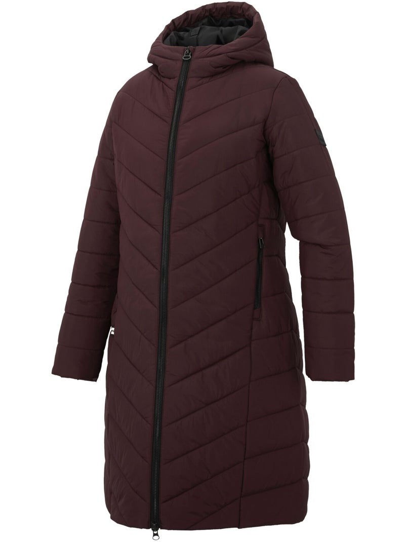 Veste longue matelassée et unie à capuche ajustable adela - regatta Bordeaux - Kiabi