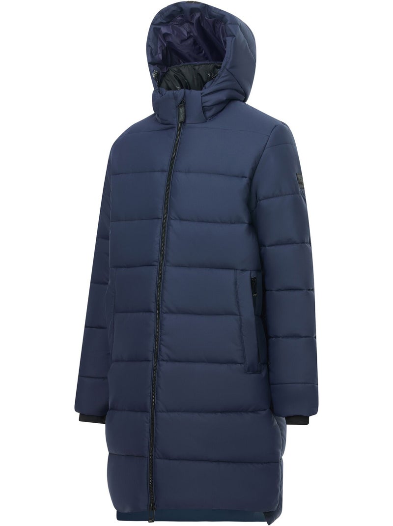 Veste longue matelassée et unie à capuche amovible montor - regatta Bleu marine - Kiabi