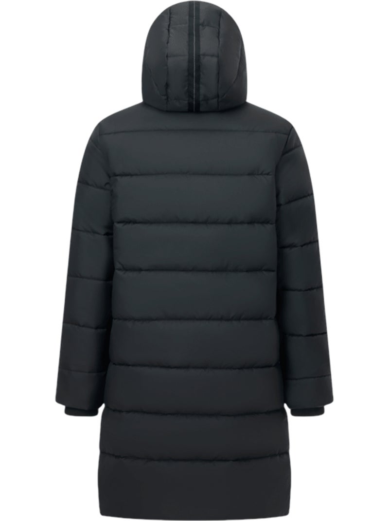 Veste longue matelassée et unie à capuche amovible montor - regatta Noir - Kiabi