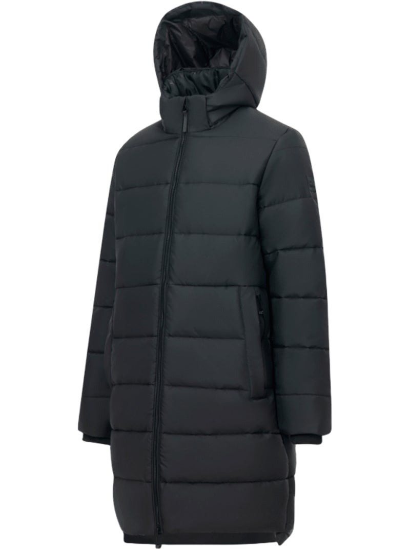 Veste longue matelassée et unie à capuche amovible montor - regatta Noir - Kiabi