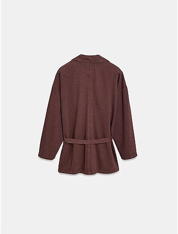 Veste longue oversize ceinturée dilvin