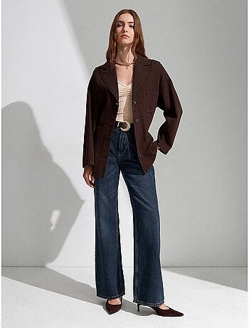 Veste longue oversize ceinturée dilvin
