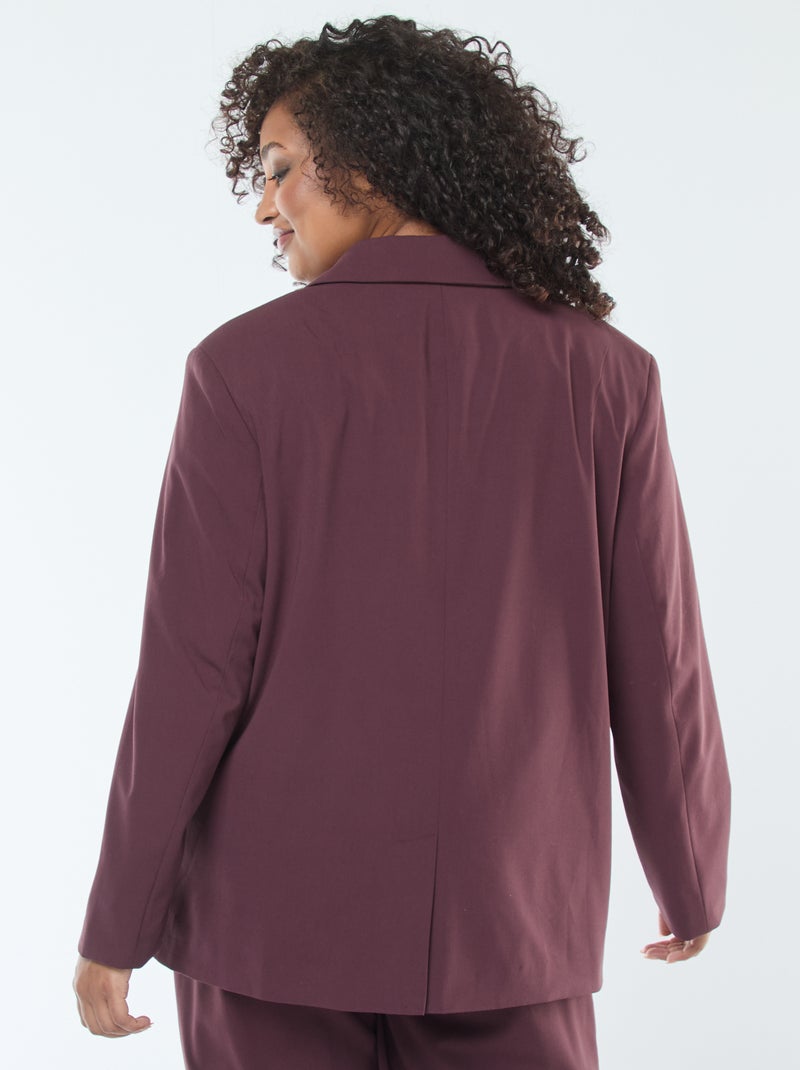 Veste longue oversize Violet - Kiabi