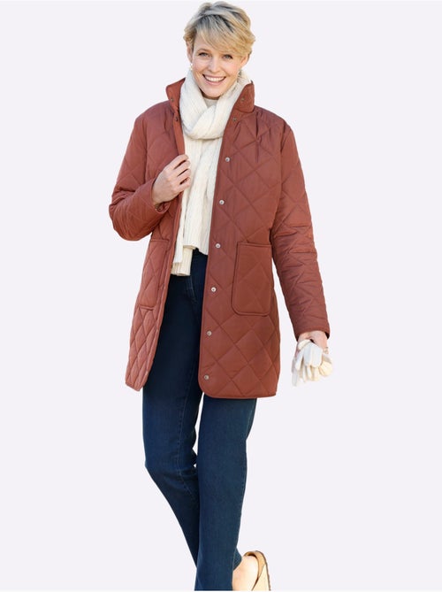 Veste Longue Poches Plaquées - Taille Standard - Moda Vilona - Kiabi Veste Longue Poches Plaquées - Taille Standard - Moda Vilona - Kiabi