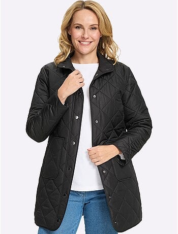 Veste longue poches plaquées - taille standard - moda vilona
