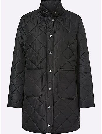 Veste longue poches plaquées - taille standard - moda vilona